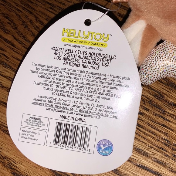 Dawn The Fawn Squishmallow with Christmas Scarf - Picture 8 of 8